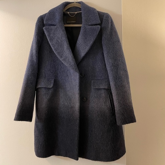 Ombré navy wool coat - Picture 1 of 13